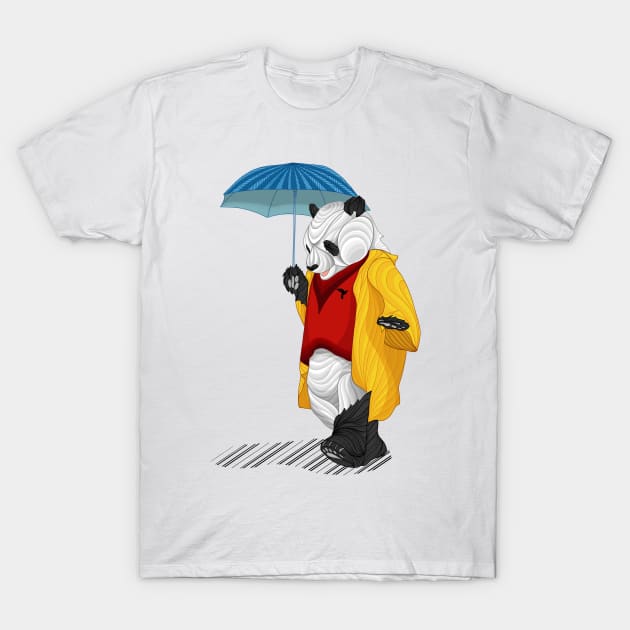 Panda T-Shirt by ladinoariel